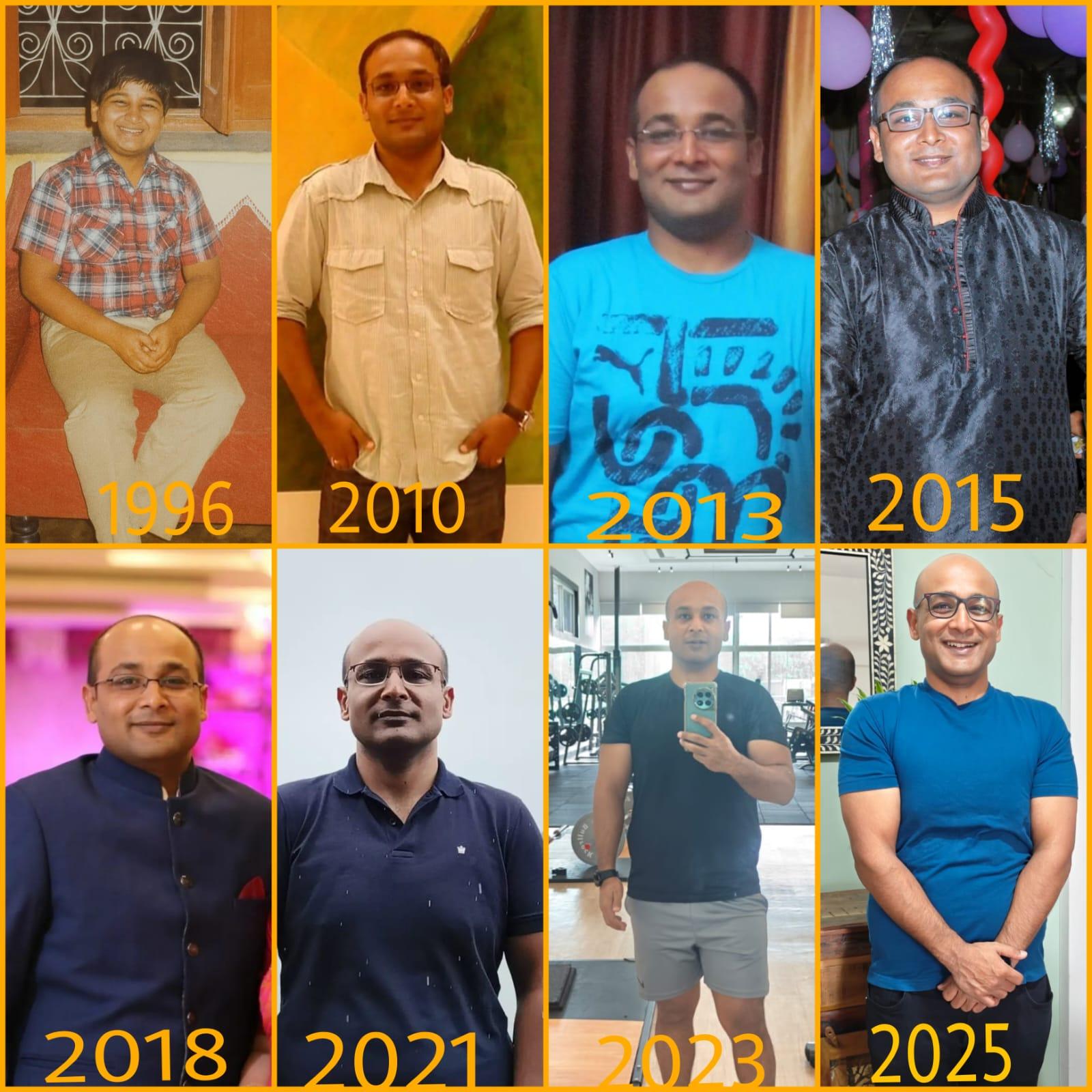 Pranjay running on a treadmill — fitness and focus